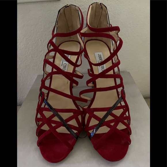 Jimmy Choo Fiscal Strappy Sandal sz 40 1/2 - Picture 4 of 8